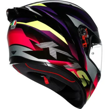 AGV K1 Full Face Bluetooth Helmet Fastlap Black/Purple/Pink