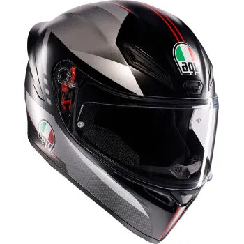 AGV K1 Full Face Bluetooth Helmet Lap Matte Black/Gray/Red