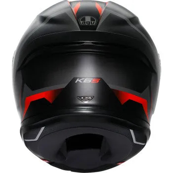 AGV K6 Full Face Helmet Karve Matte Black/Gray/Red