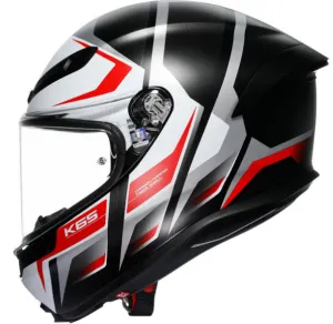 AGV K6 Full Face Helmet Karve Matte Matte Black/White/Red