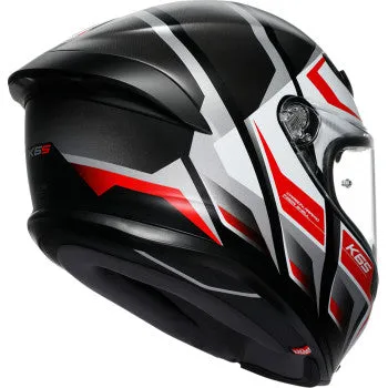 AGV K6 Full Face Helmet Karve Matte Matte Black/White/Red