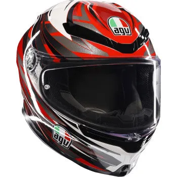 AGV K6 S Full Face Helmet Reeval White/Red/Gray