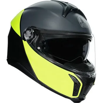 AGV Tourmodular Helmet Balance Graphic Black/Yellow Fluo/Gray