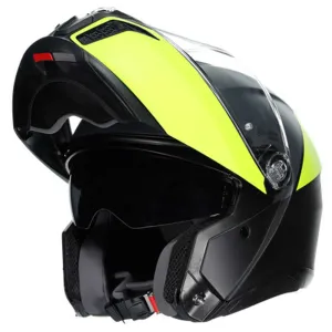 AGV Tourmodular Helmet Frequency Graphic Black/Yellow Fluo/Gray