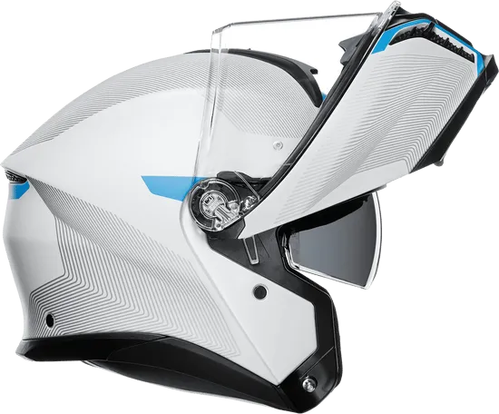 AGV Tourmodular Helmet Frequency Graphic Gray/Blue