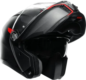 AGV Tourmodular Helmet Frequency Graphic Gunmetal/Red