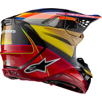Alpinestars Supertech M10 Off Road Helmet Era MIPS Gloss Gold/Yellow/Rio Red