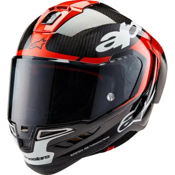 Alpinestars Supertech R10 Full Face Helmet  Element Carbon/Red/White