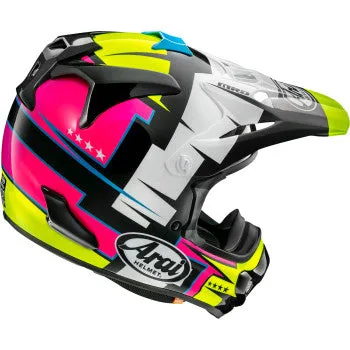 Arai VX Pro 4 Off Road Helmet Battle Graphic Yellow