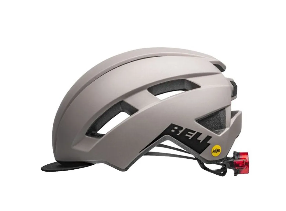 Bell Daily MIPS LED Commuter Helmet - Matt Cement