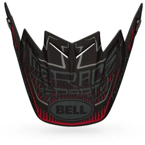Bell Moto-9 Flex Replacement Visor - Fasthouse Day In The Dirt - Black-Gray-Red