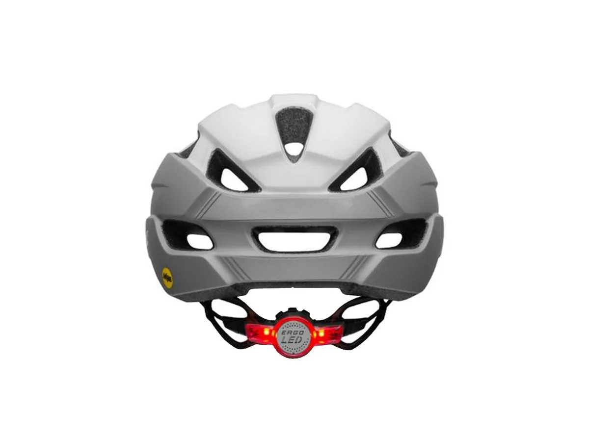 Bell Trace LED MIPS Road Helmet - Matt White-Silver