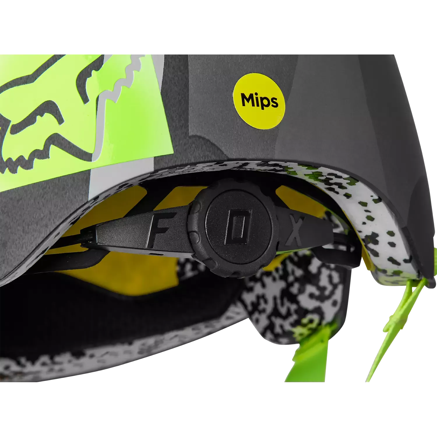 Fox Racing Flight Pro Dirt Jump Helmet - Runn - Youth - Black-Yellow - 2023