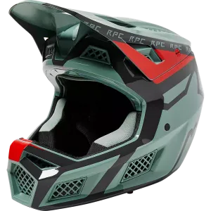 Fox Racing Rampage Pro Carbon MIPS Divide Full Face Helmet - Eucalyptus - 2022