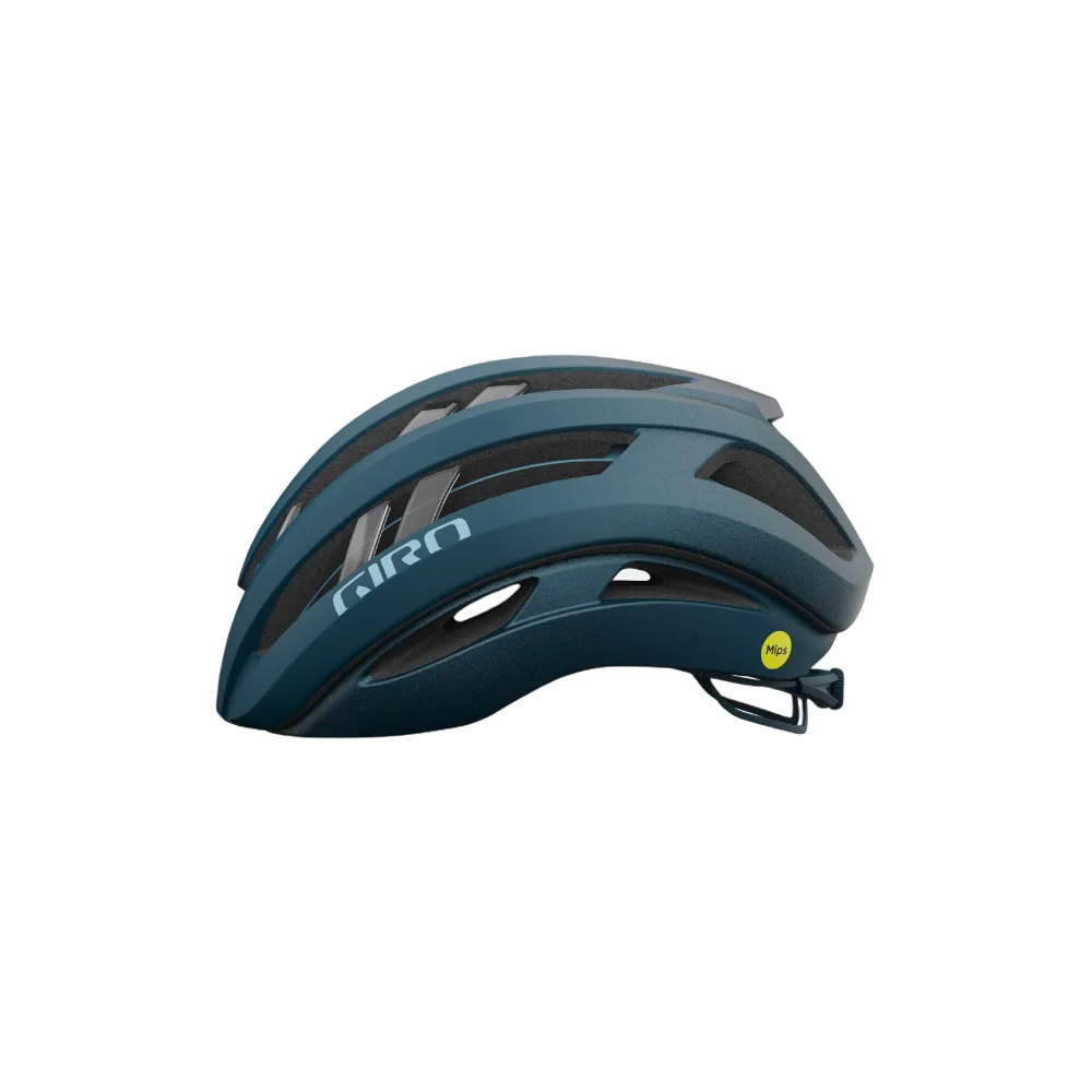 Giro Aries Spherical Road Helmet - Matt Ano Harbour Blue
