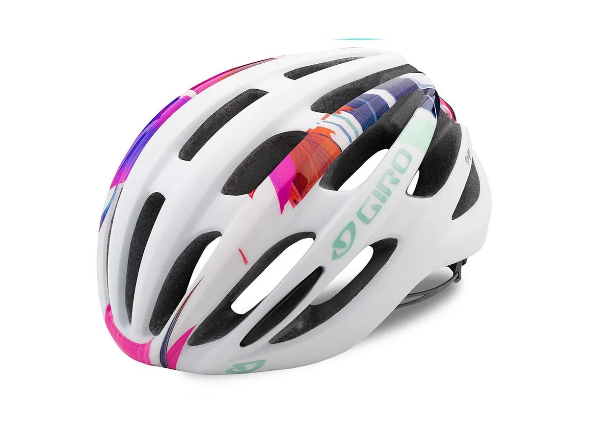 Giro Saga Road Helmet - Womens - Matt White-Floral - 2018
