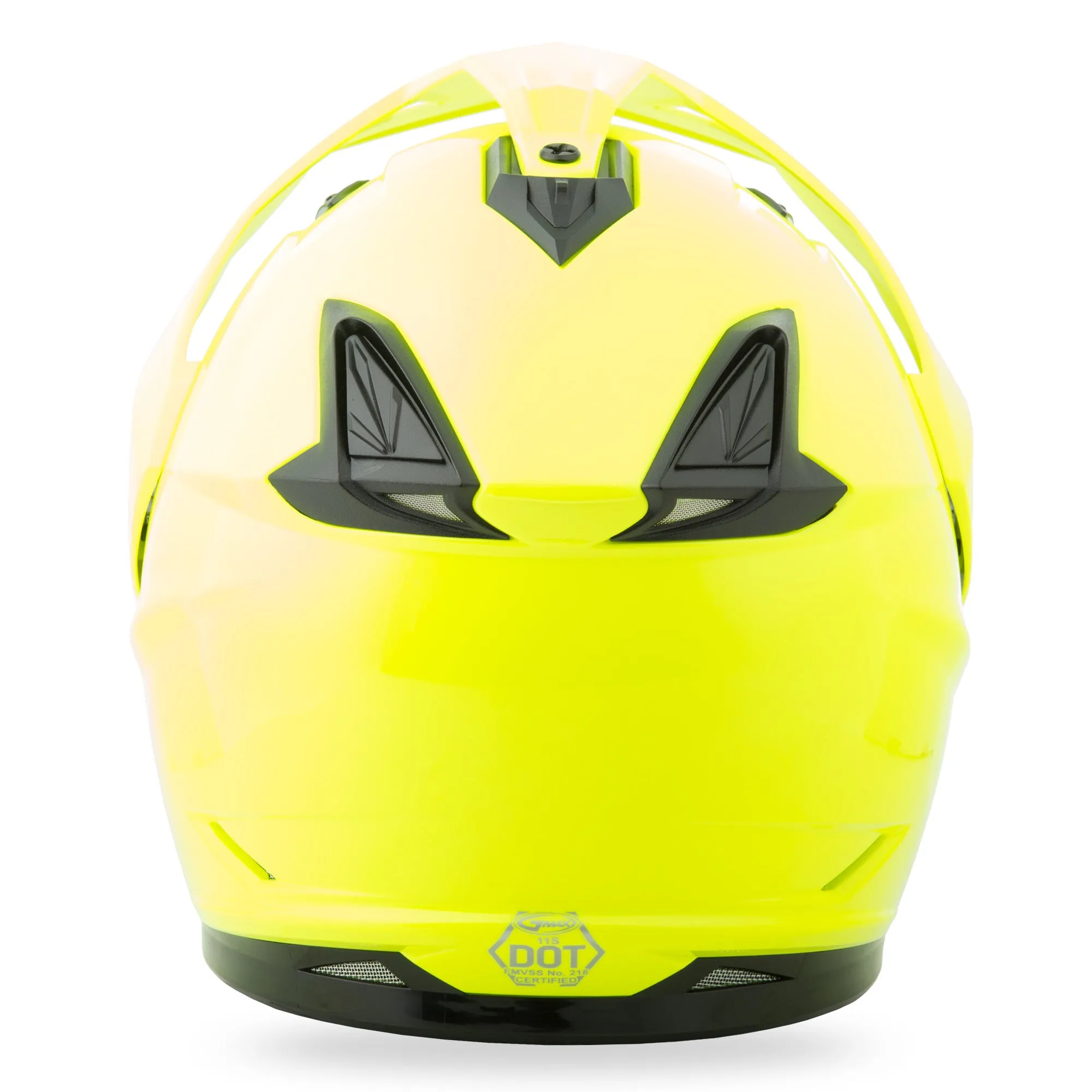 Gmax GM11S Dual Sport Snow Helmet Hi Vis Yellow