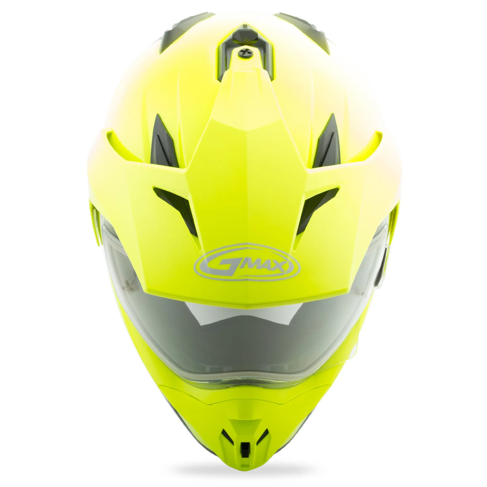 Gmax GM11S Dual Sport Snow Helmet Hi Vis Yellow