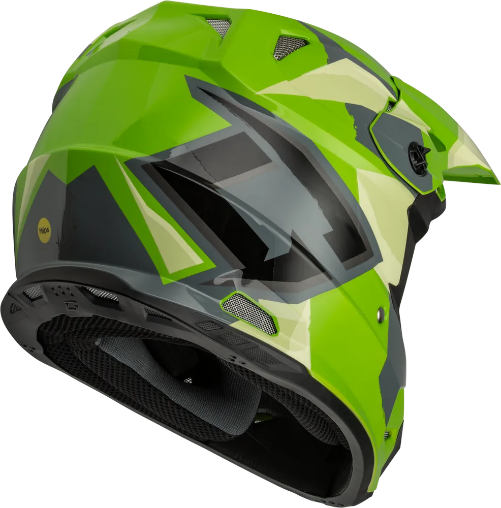 Gmax MX-96S Snowcross Helmet Green
