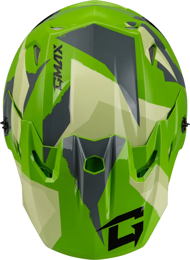 Gmax MX-96S Snowcross Helmet Green