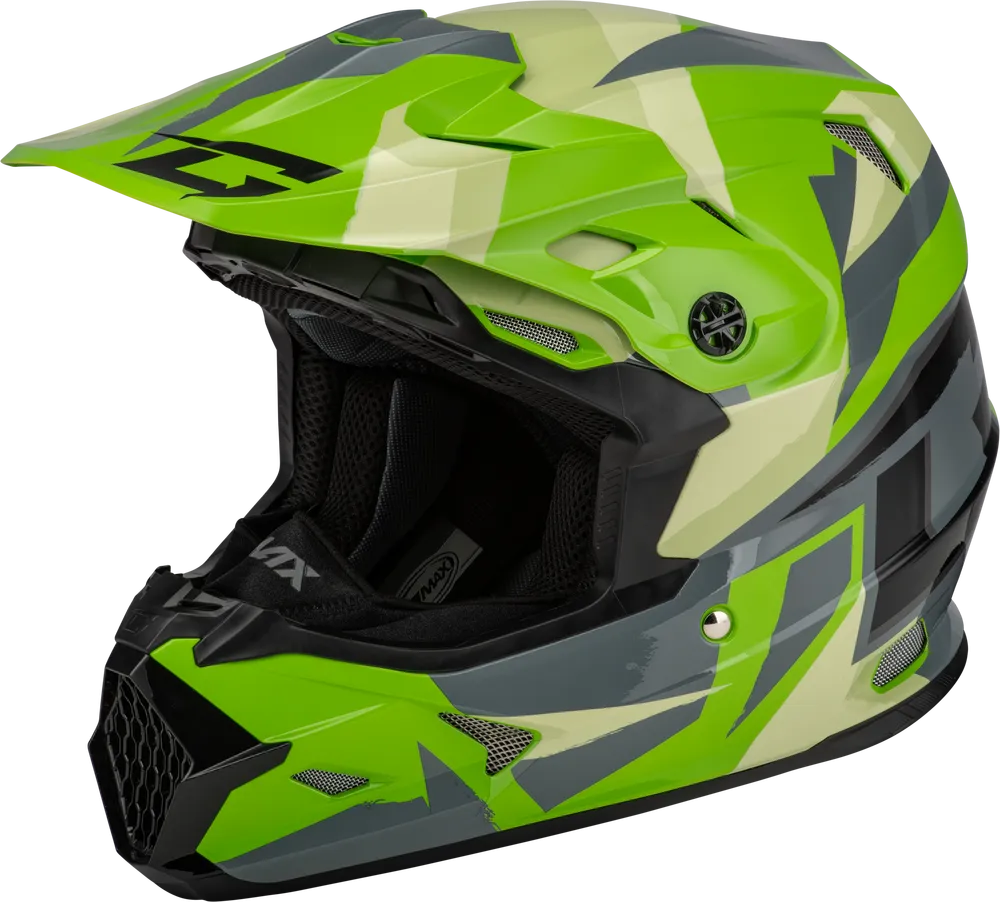 Gmax MX-96S Snowcross Helmet Green