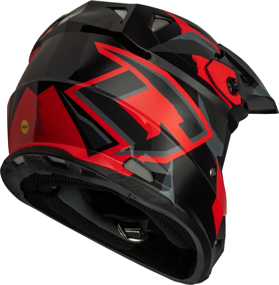 Gmax MX-96S Snowcross Helmet Red