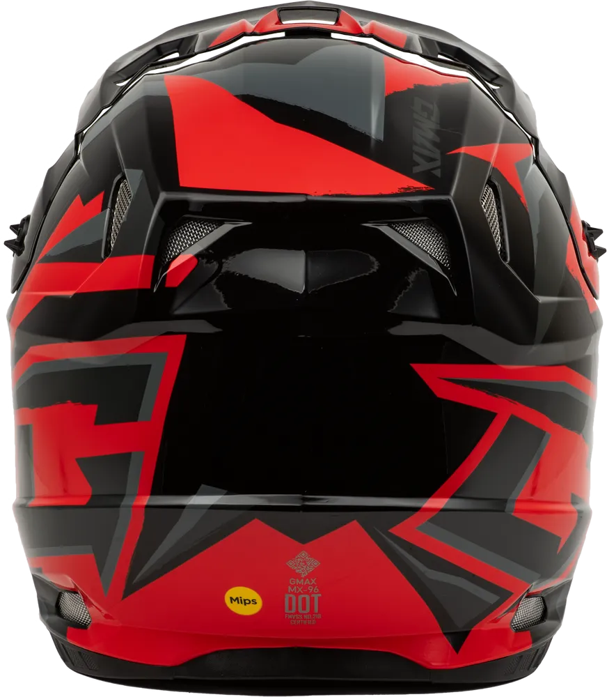 Gmax MX-96S Snowcross Helmet Red