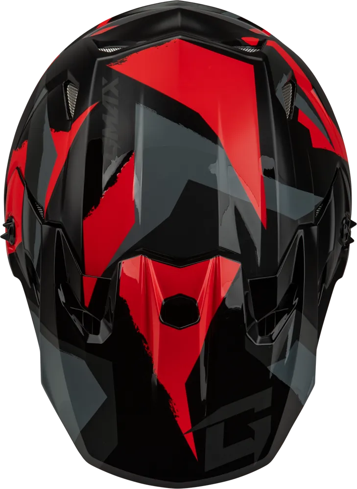 Gmax MX-96S Snowcross Helmet Red