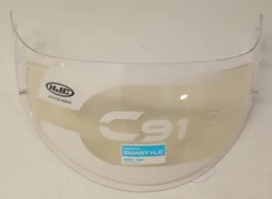 HJC C91 Helmet Shield Clear with Pinlock Insert Installed