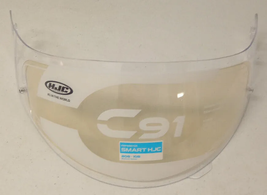 HJC C91 Helmet Shield Clear with Pinlock Insert Installed