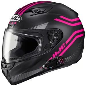 HJC i10 Full Face Bluetooth Helmet Strix Graphic MC8SF Pink