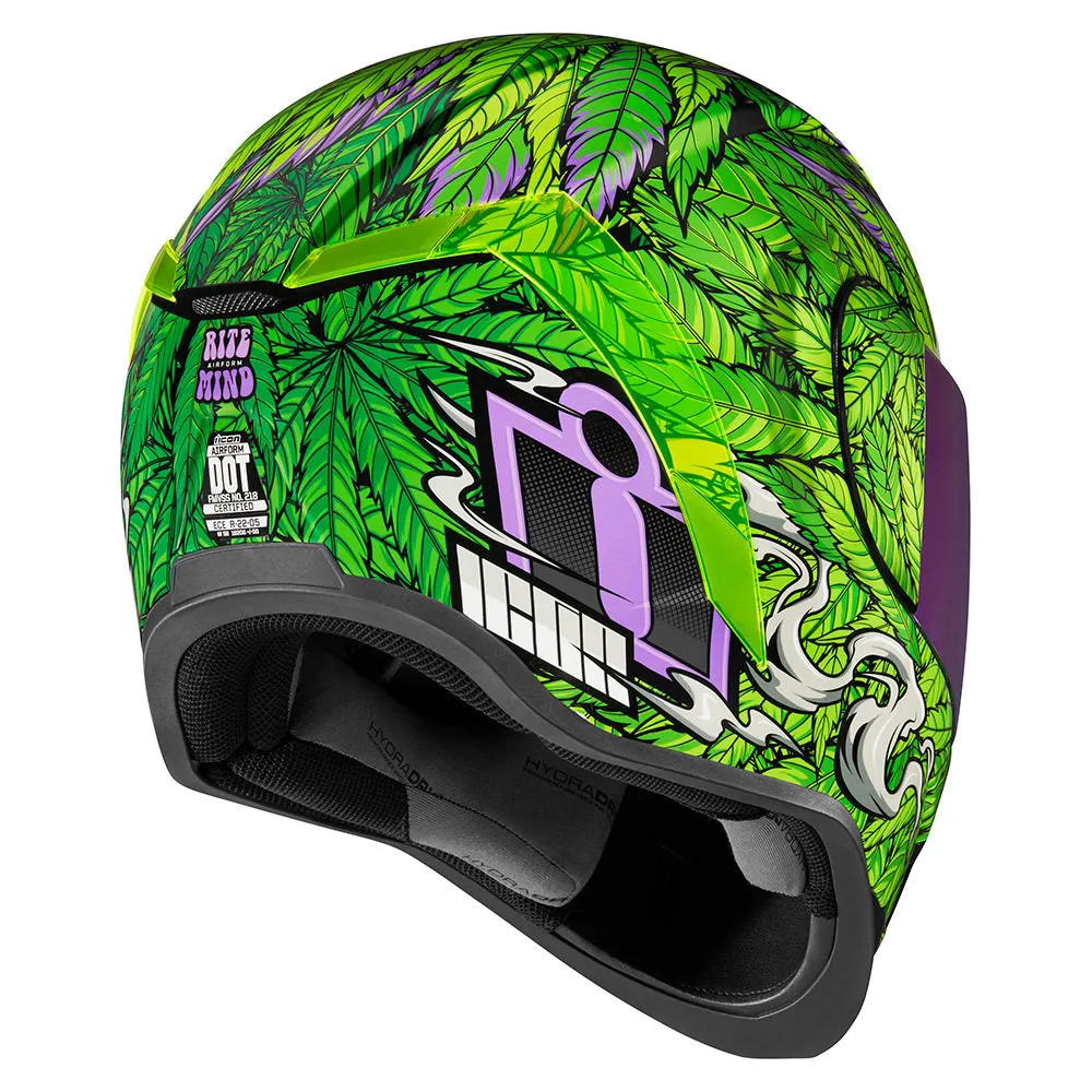 Icon Airform Ritemind Glow Green Full Face Helmet