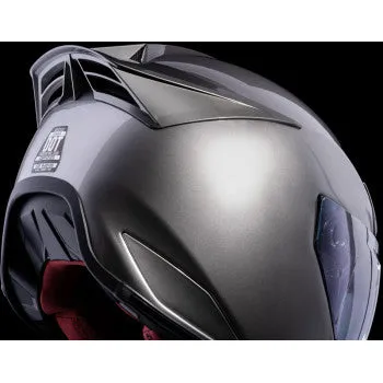 Icon Domain Full Face Bluetooth Helmet Cornelius Silver