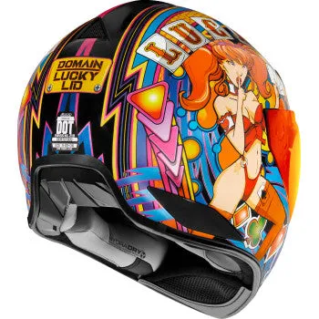 Icon Domain Full Face Helmet Lucky Lid 4 Red