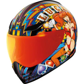 Icon Domain Full Face Helmet Lucky Lid 4 Red