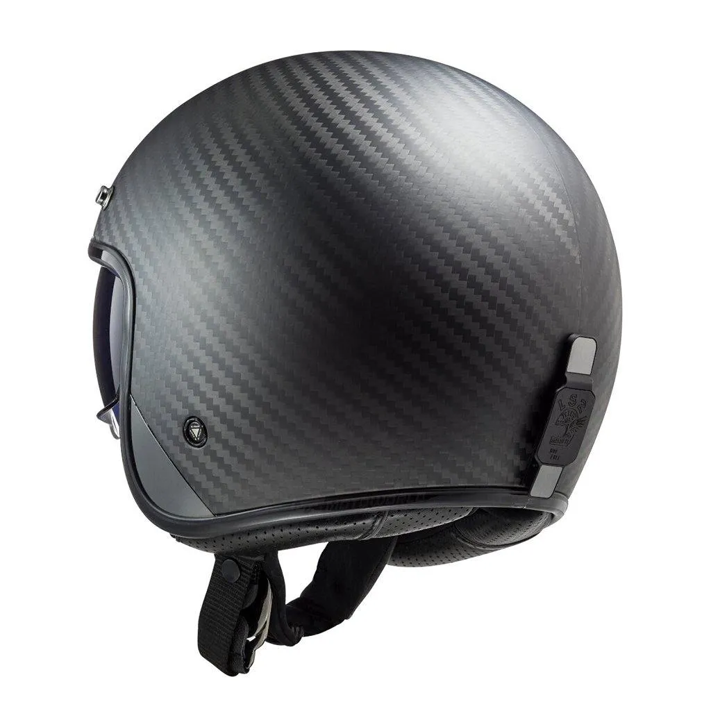 LS2 OF601 BOB II CARBON MOTORCYCLE OPEN FACE HELMET