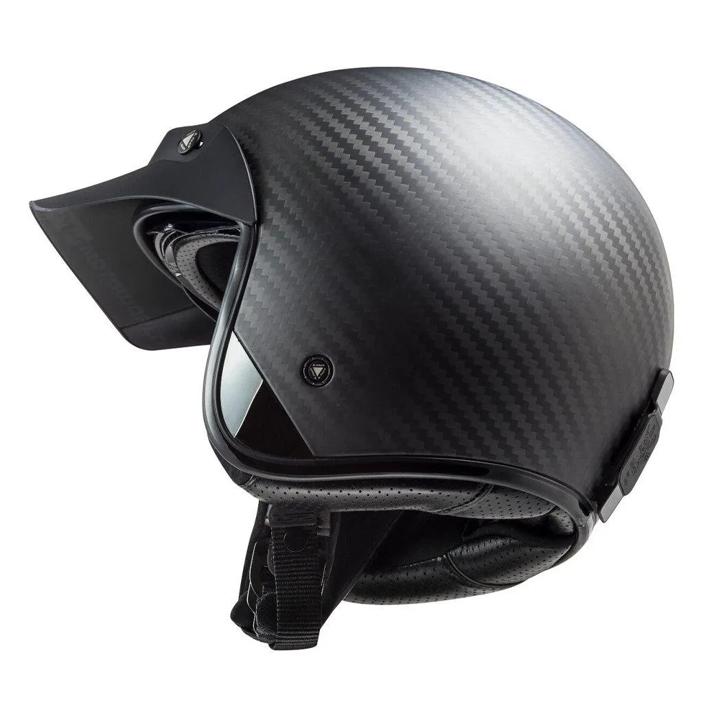 LS2 OF601 BOB II CARBON MOTORCYCLE OPEN FACE HELMET