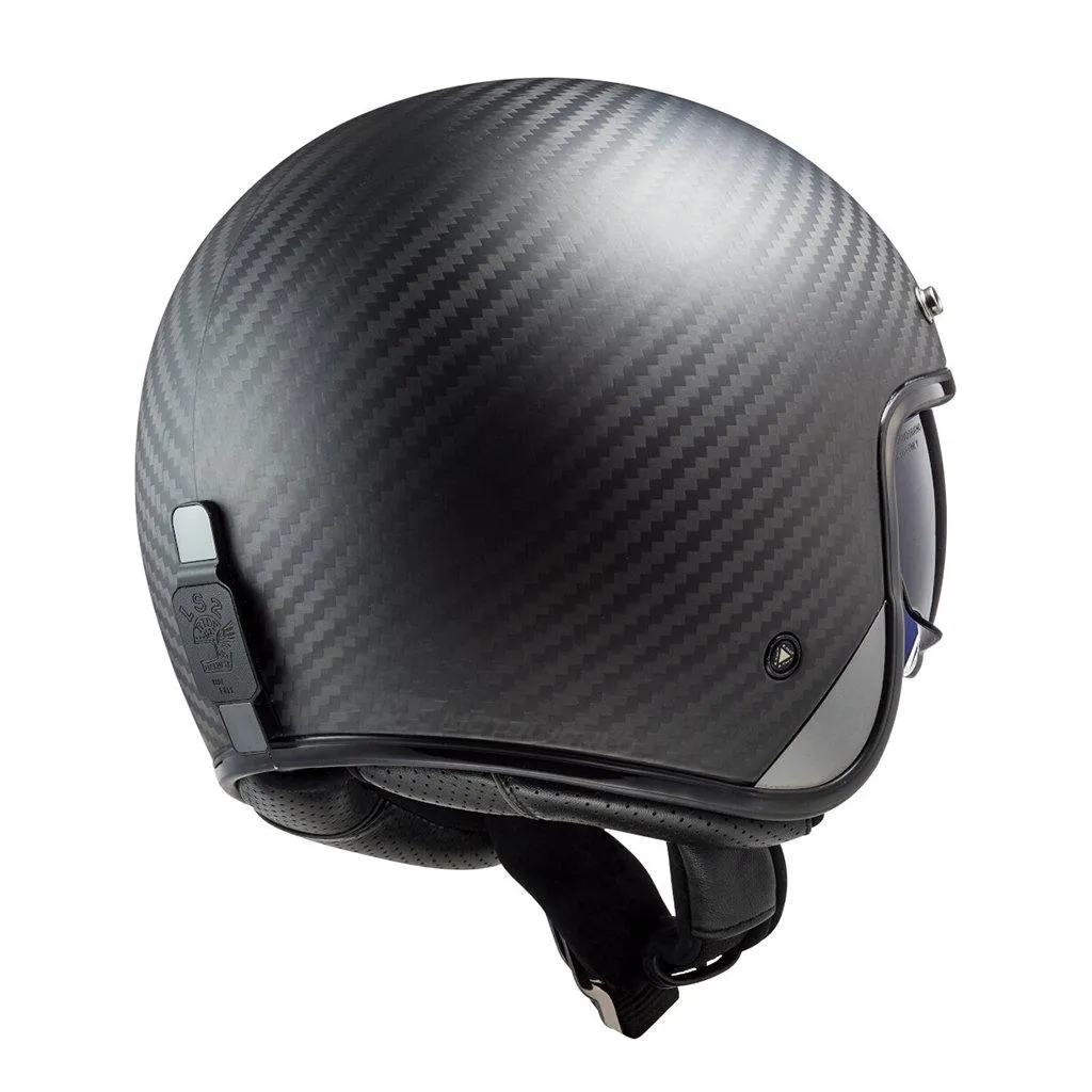 LS2 OF601 BOB II CARBON MOTORCYCLE OPEN FACE HELMET