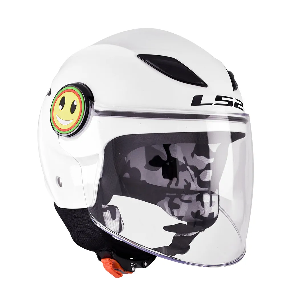 LS2 OF602 FUNNY MOTORCYCLE OPEN FACE HELMET FOR JUNIOR