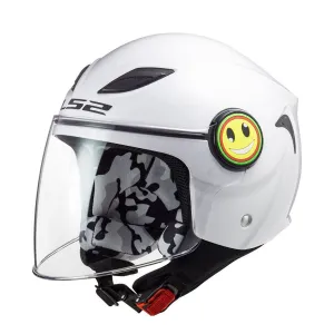 LS2 OF602 FUNNY MOTORCYCLE OPEN FACE HELMET FOR JUNIOR