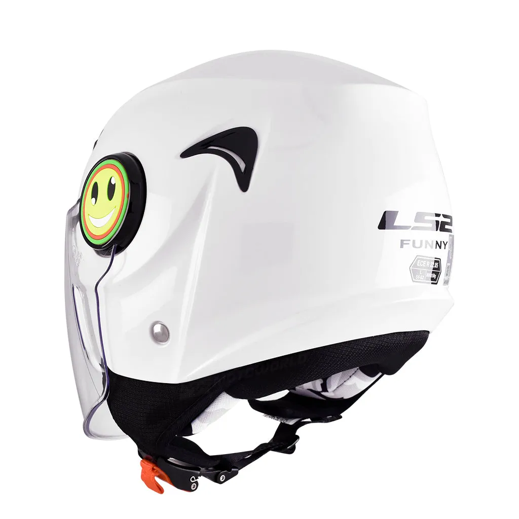LS2 OF602 FUNNY MOTORCYCLE OPEN FACE HELMET FOR JUNIOR