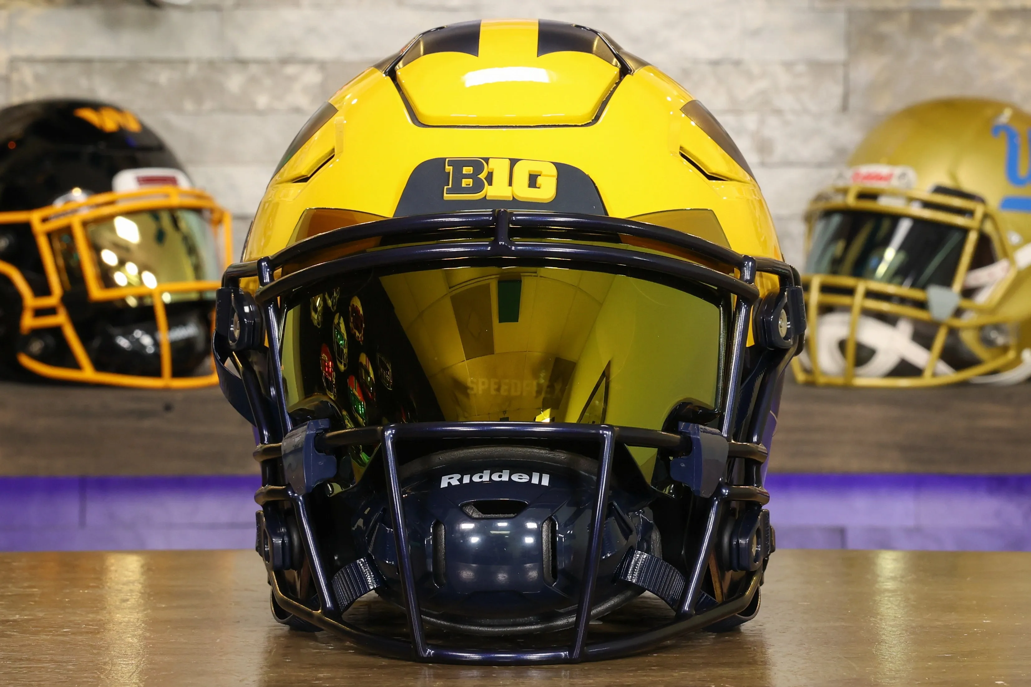Michigan Wolverines Riddell SpeedFlex Helmet - GG Edition 02091