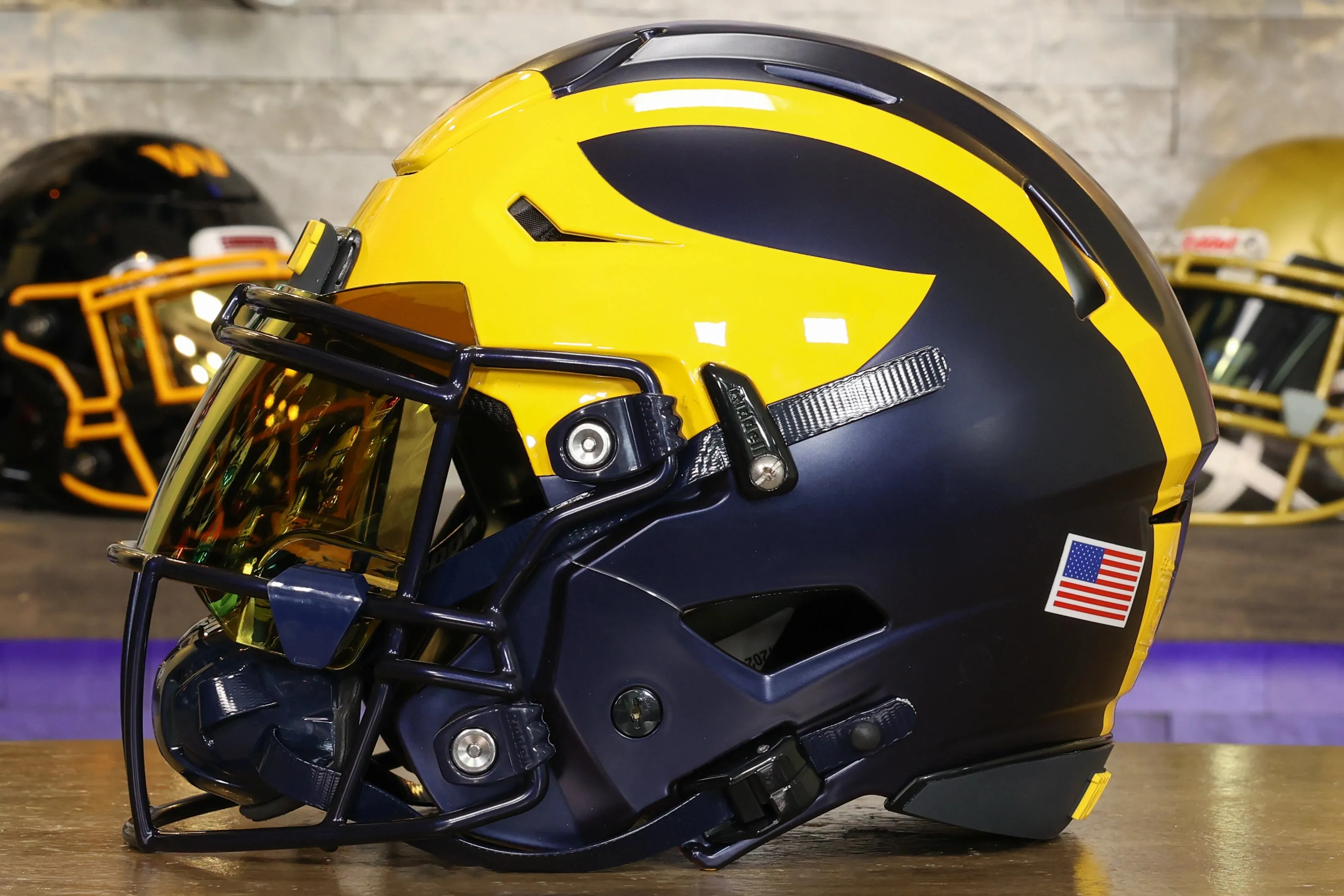 Michigan Wolverines Riddell SpeedFlex Helmet - GG Edition 02091