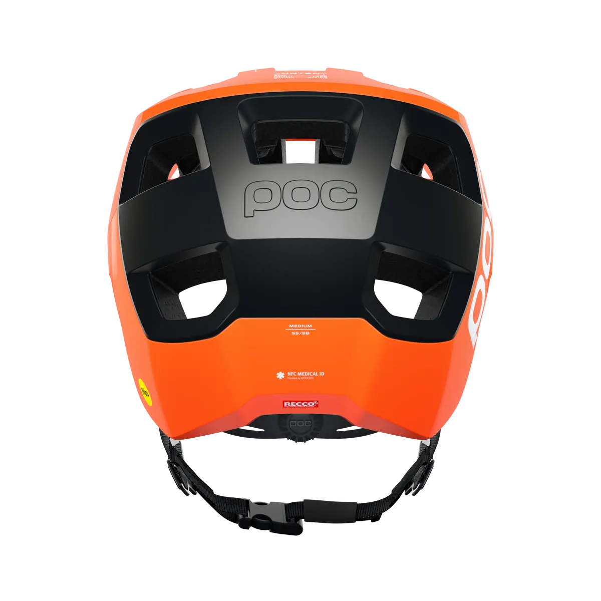 POC Kortal Race MIPS MTB Helmet - Fluorescent Orange Avip-Uranium Black Matt
