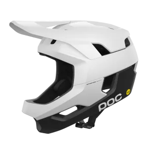 POC Otocon Race MIPS Full Face Helmet - Hydrogen White-Uranium Black Matt