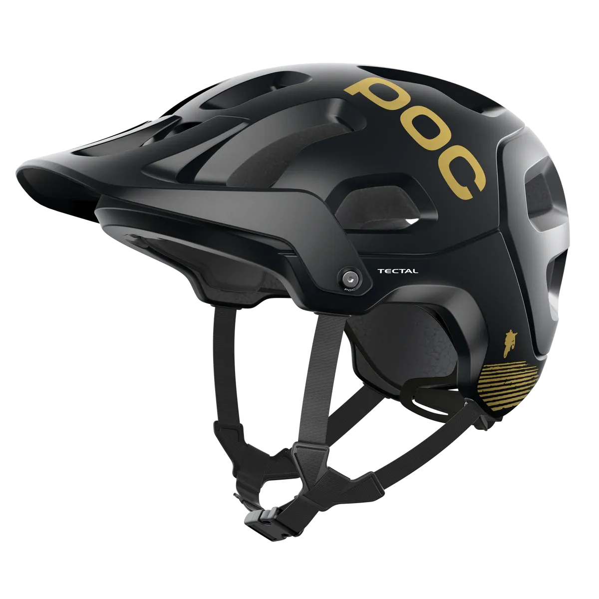 POC Tectal MTB Helmet - Fabio Edition - Uranium Black Matt-Gold
