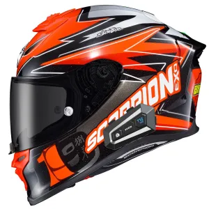 Scorpion EXO EXO-R1 Air Full Face Bluetooth Helmet Bautista Red/Black/White
