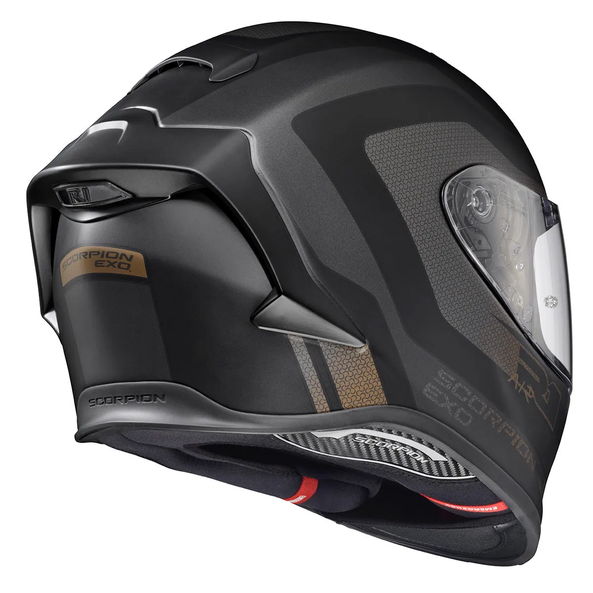 Scorpion EXO-R1 Air Full Face Hive Gold/Black