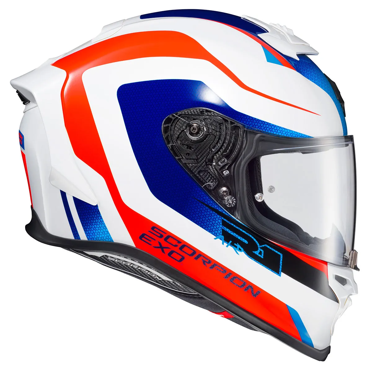 Scorpion EXO-R1 Air Full Face Hive Red/White/Blue