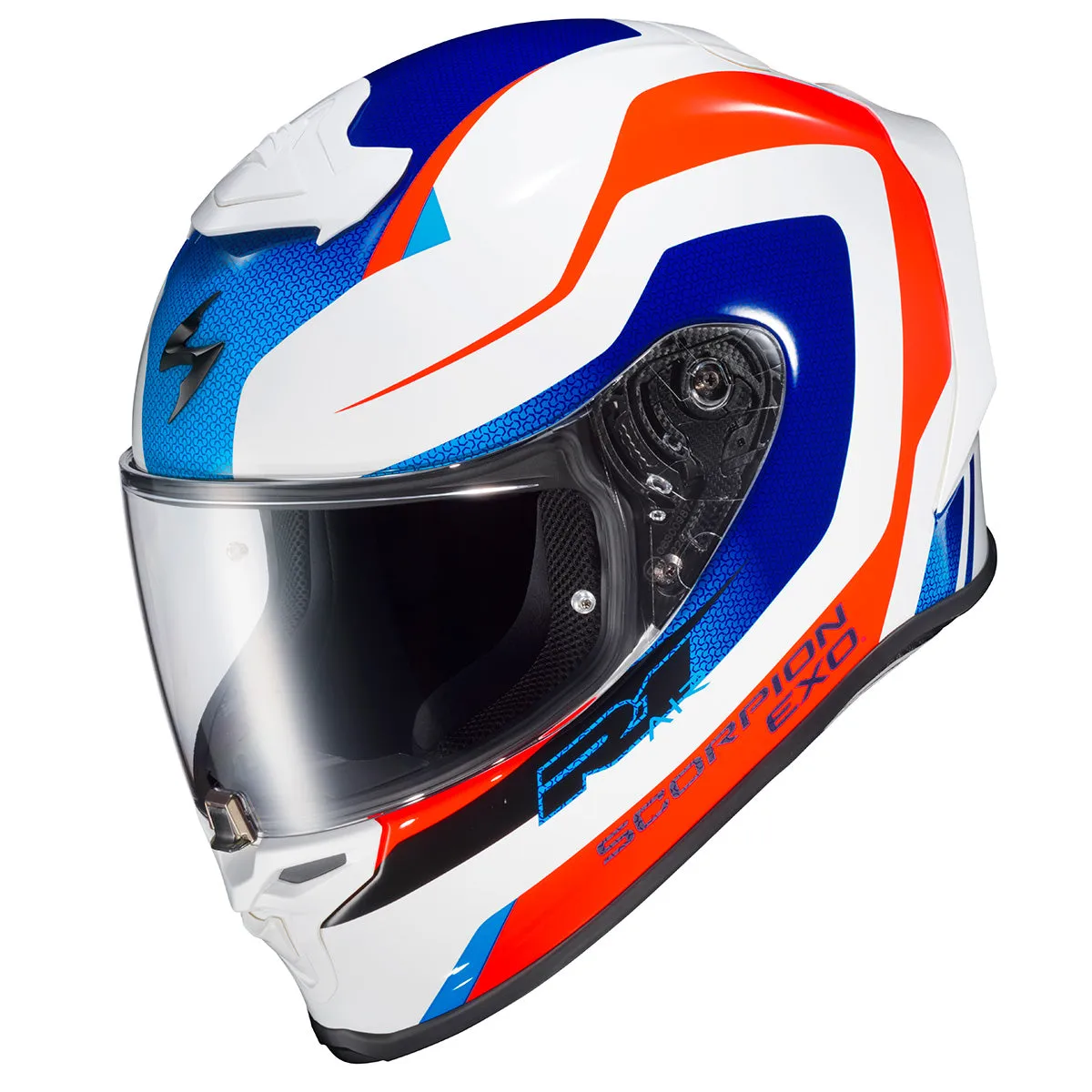 Scorpion EXO-R1 Air Full Face Hive Red/White/Blue